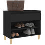Voir la diapositive 4 : VIDAXL Armoire a chaussures Noir 70x36x60 cm Bois d'ingenierie