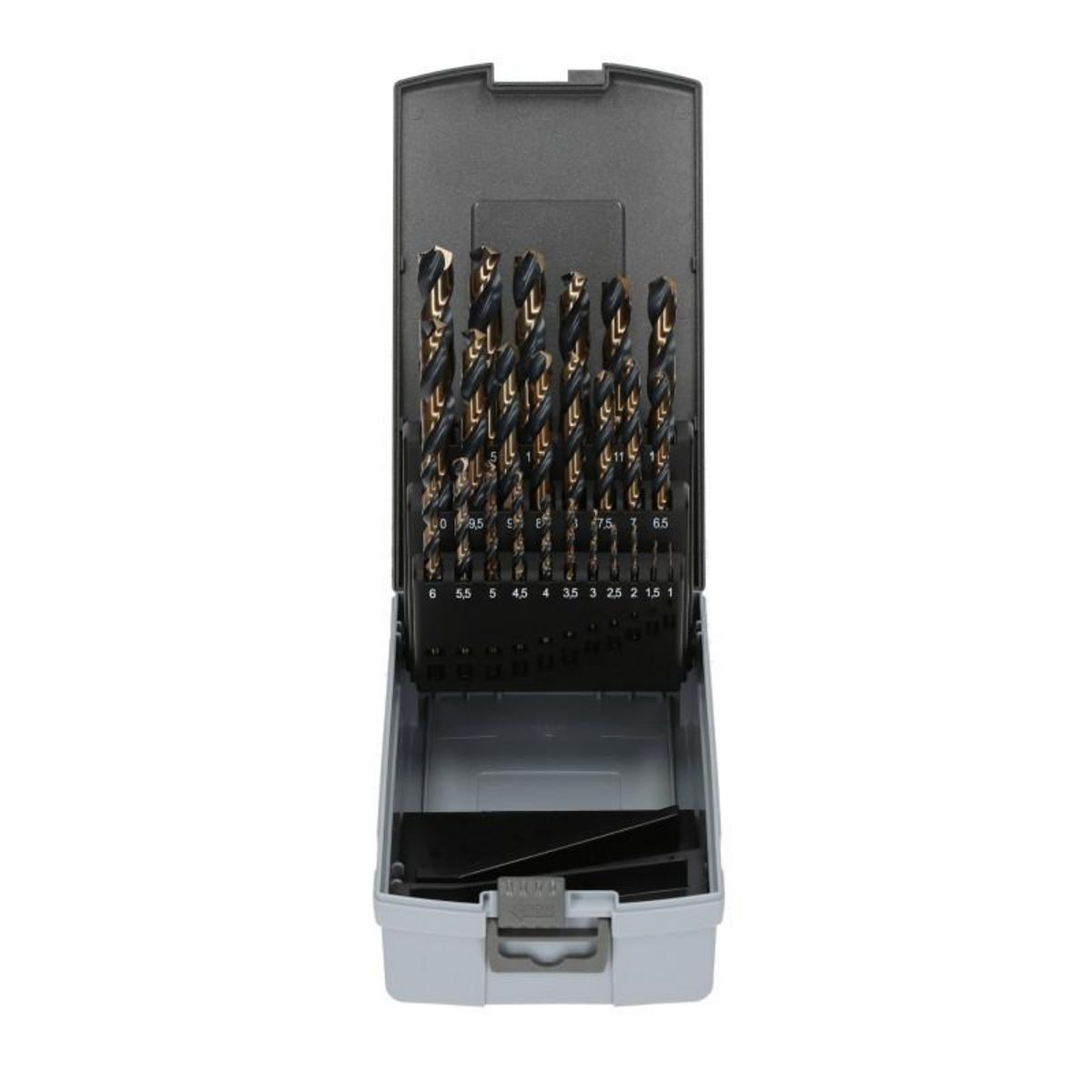 Shiny Hanger Coffret de 25 forets HSS taillés meulés M2 135° HANGER 155193