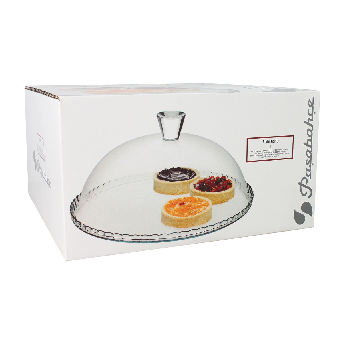 Plat à pâtisserie + cloche