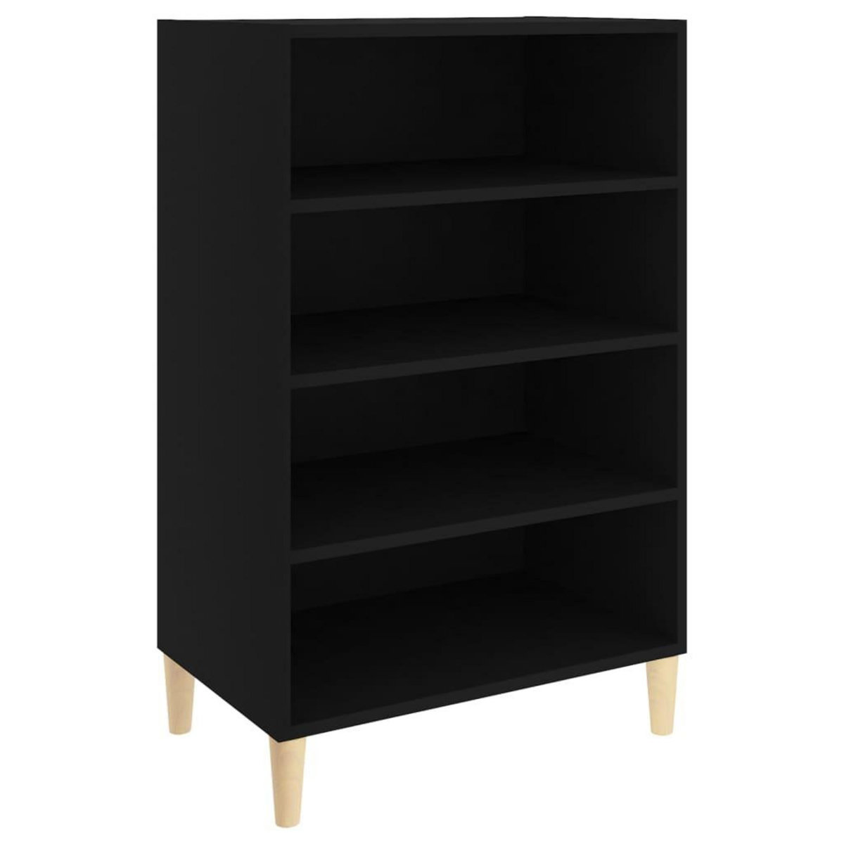 VIDAXL Buffet noir 57x35x90 cm bois d'ingenierie