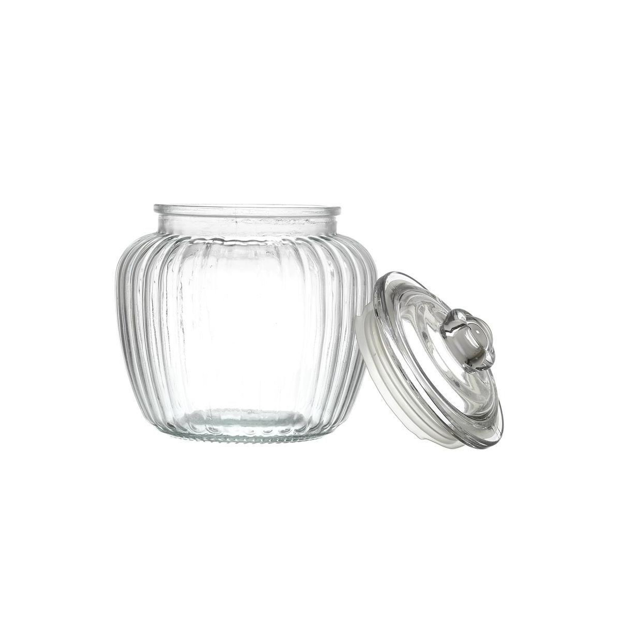 Voir la diapositive 2 : COOK CONCEPT Bocal à biscuits rond  verre  60cl transparent