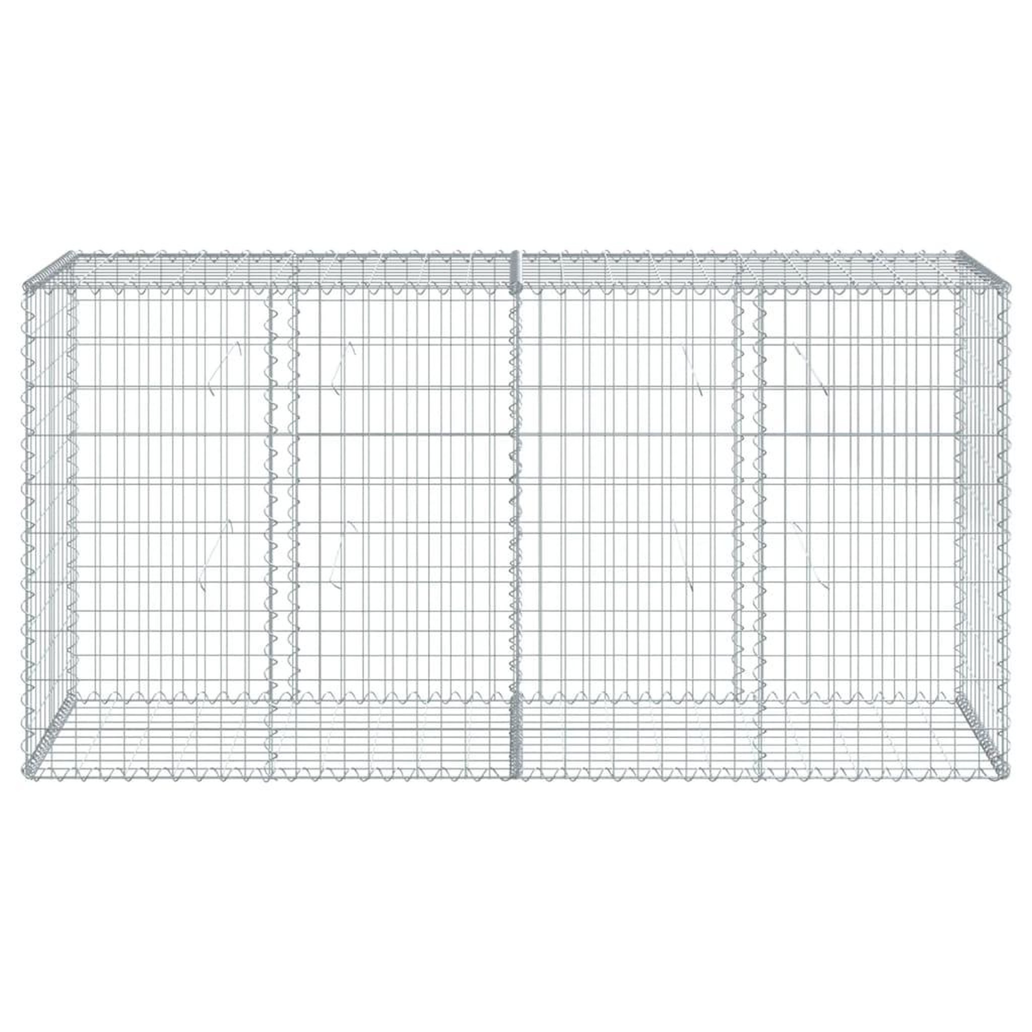 Voir la diapositive 3 : VIDAXL Panier gabion avec couvercle 200x50x100 cm fer galvanise