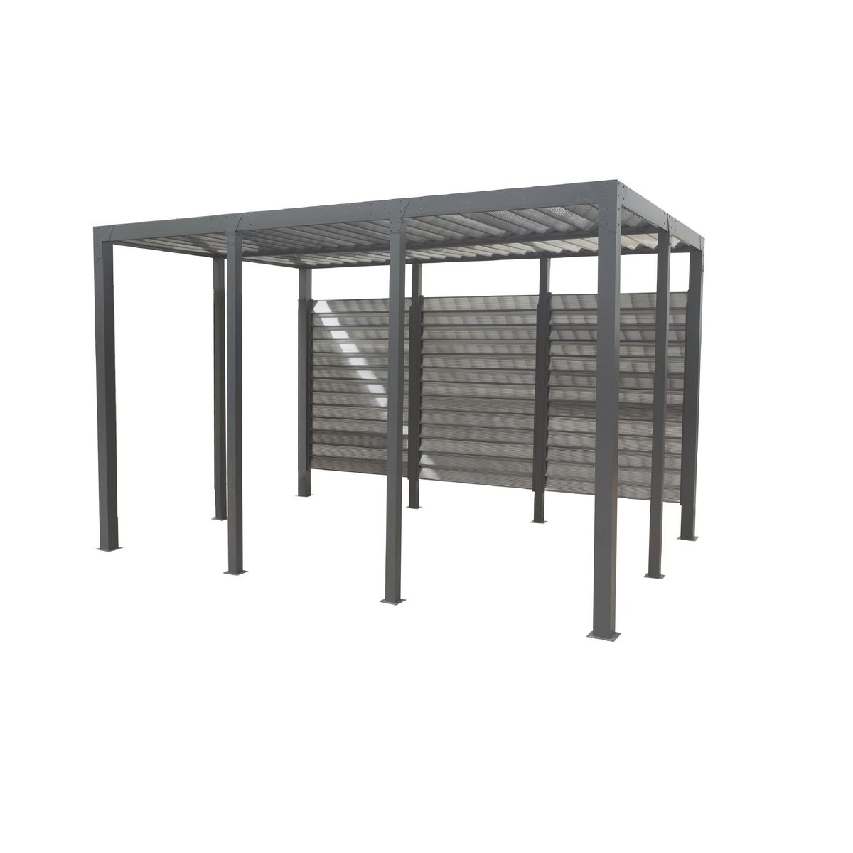 Pergola à toit et ventelles fixes