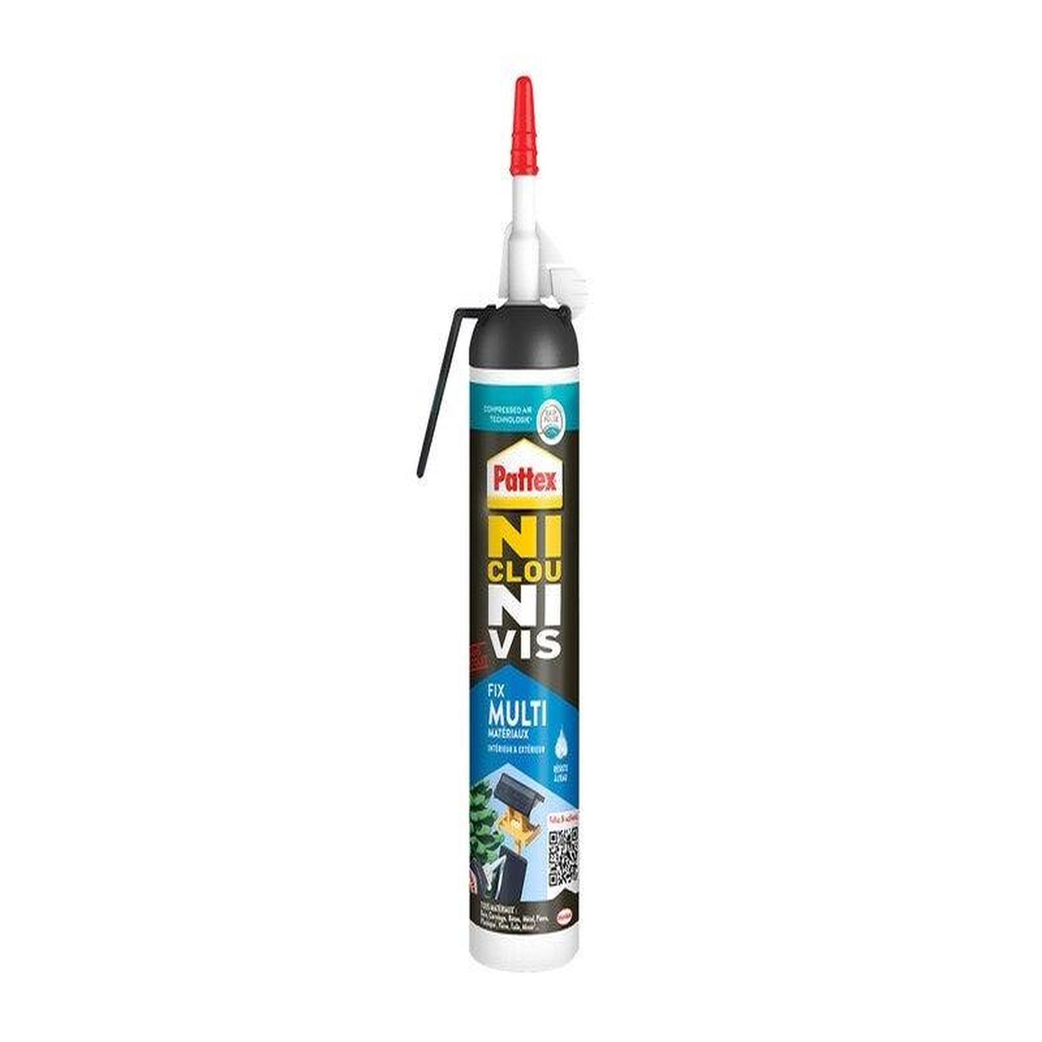PATTEX Colle fixation int/ext polymere pattex ni clou ni vis blanc msp 326g