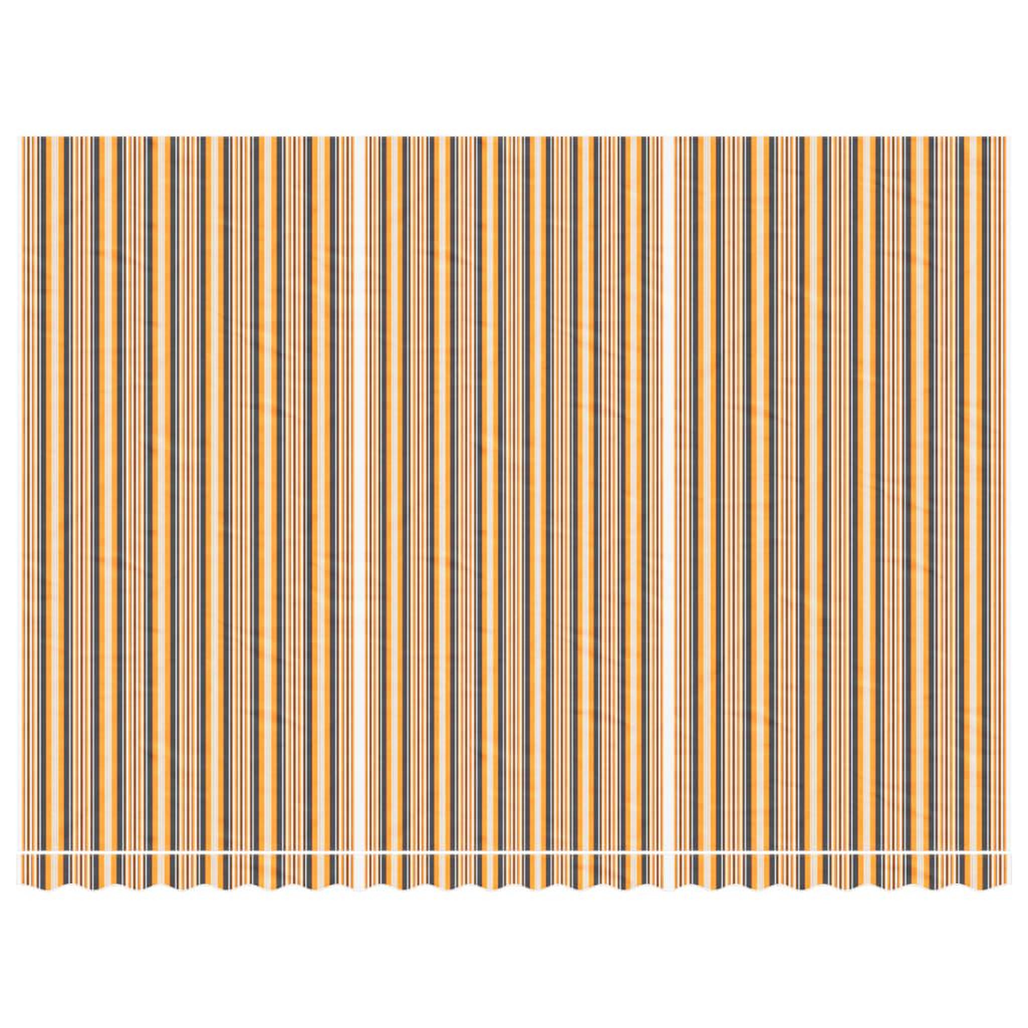 Voir la diapositive 3 : VIDAXL Tissu de remplacement pour auvent rayures multicolores 5x3,5 m