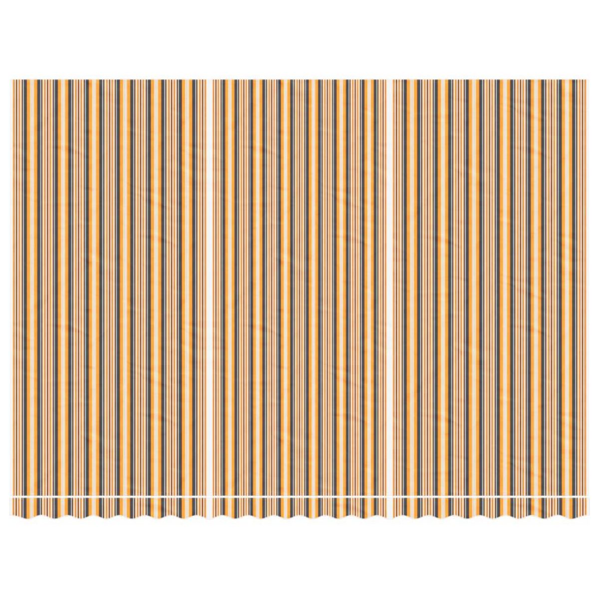 VIDAXL Tissu de remplacement pour auvent rayures multicolores 5x3,5 m