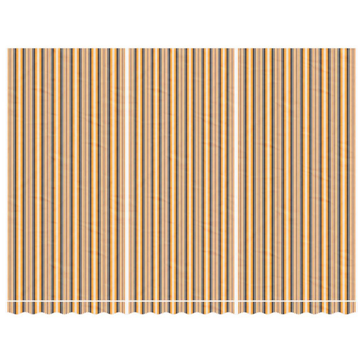 VIDAXL Tissu de remplacement pour auvent rayures multicolores 5x3,5 m