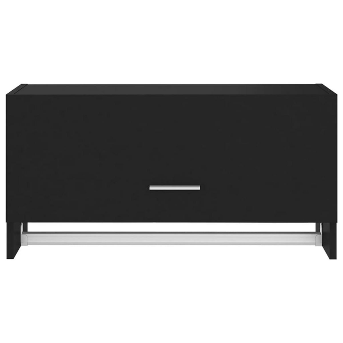 VIDAXL Garde-robe noir 70x32,5x35 cm bois d'ingenierie