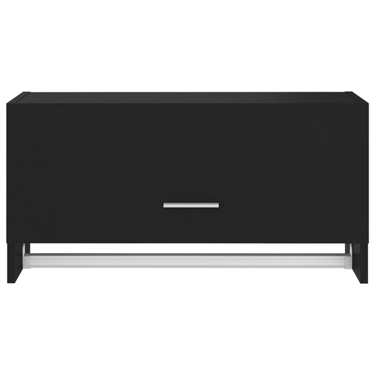 VIDAXL Garde-robe noir 70x32,5x35 cm bois d'ingenierie