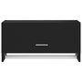 Voir la diapositive 5 : VIDAXL Garde-robe noir 70x32,5x35 cm bois d'ingenierie