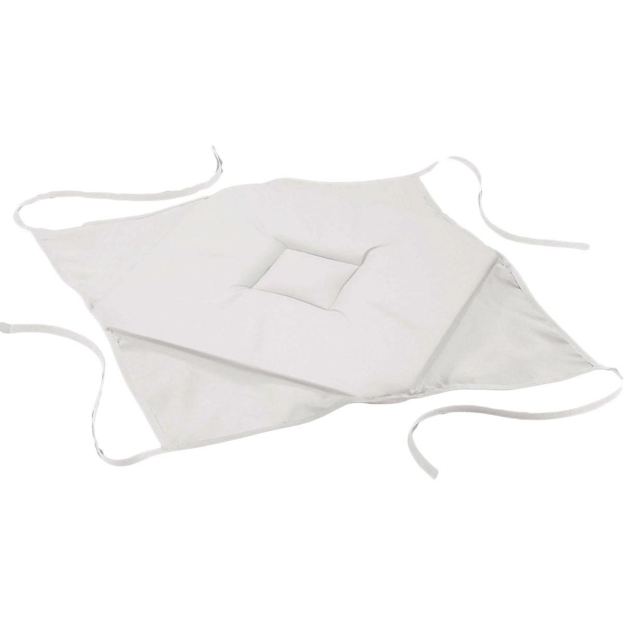 Douceur d'Intérieur Galette de chaise  essentiel  40x40cm blanc