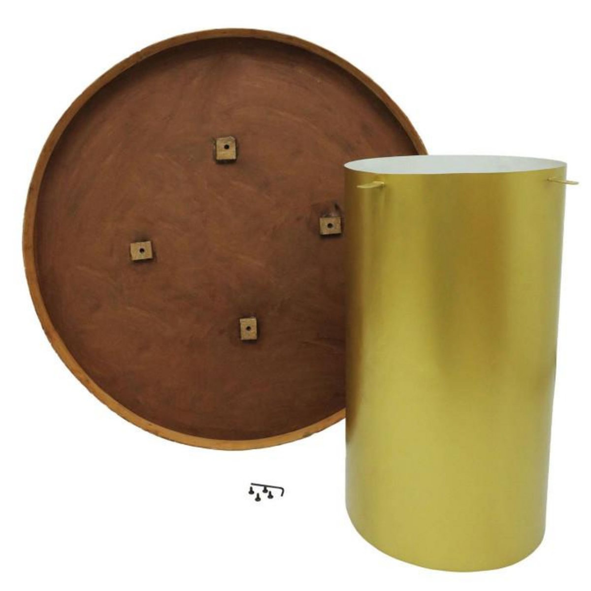 Paris Prix Table à Manger Design  Géométrique  100cm Noir & Blanc