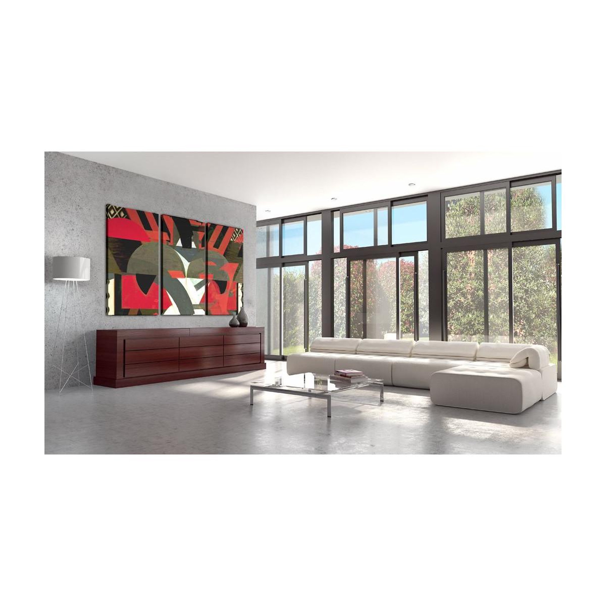 Voir la diapositive 2 : Paris Prix Tableau imprimé  formes abstraites