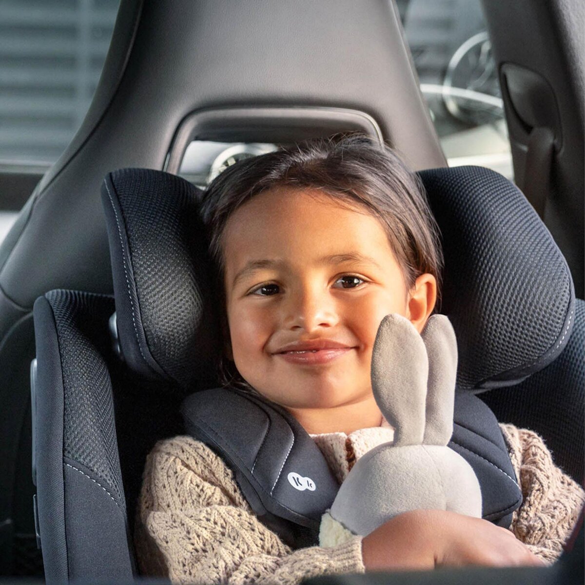 KINDERKRAFT Siège auto rotatif i-size avec sécurité renforcée et inclinaison facile tissu