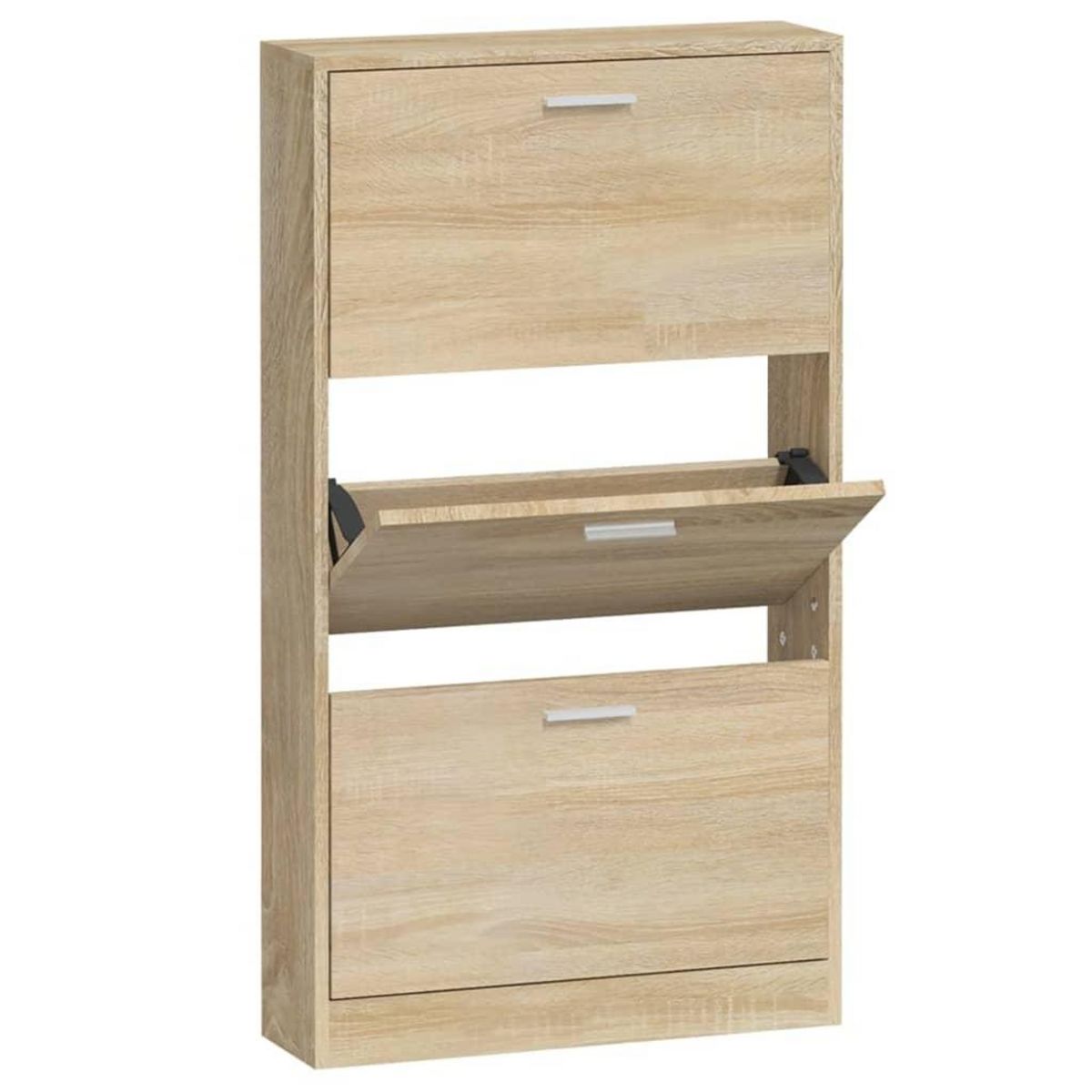 VIDAXL Armoire a chaussures Chene 59x17x108 cm Bois d'ingenierie