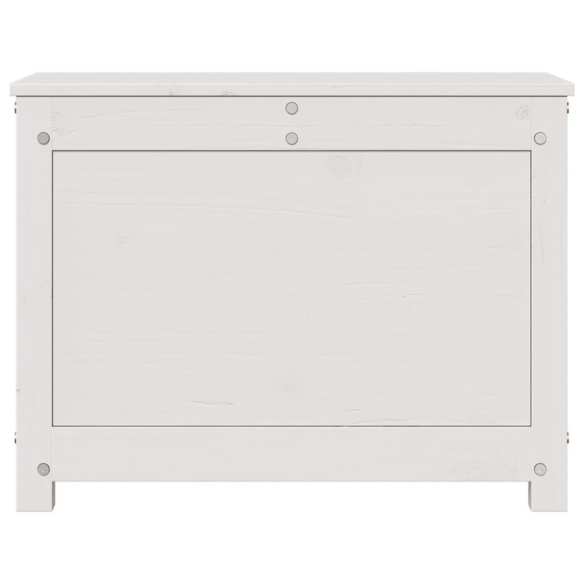 Voir la diapositive 5 : VIDAXL Boîte de rangement Blanc 60x32x45,5 cm Bois massif de pin