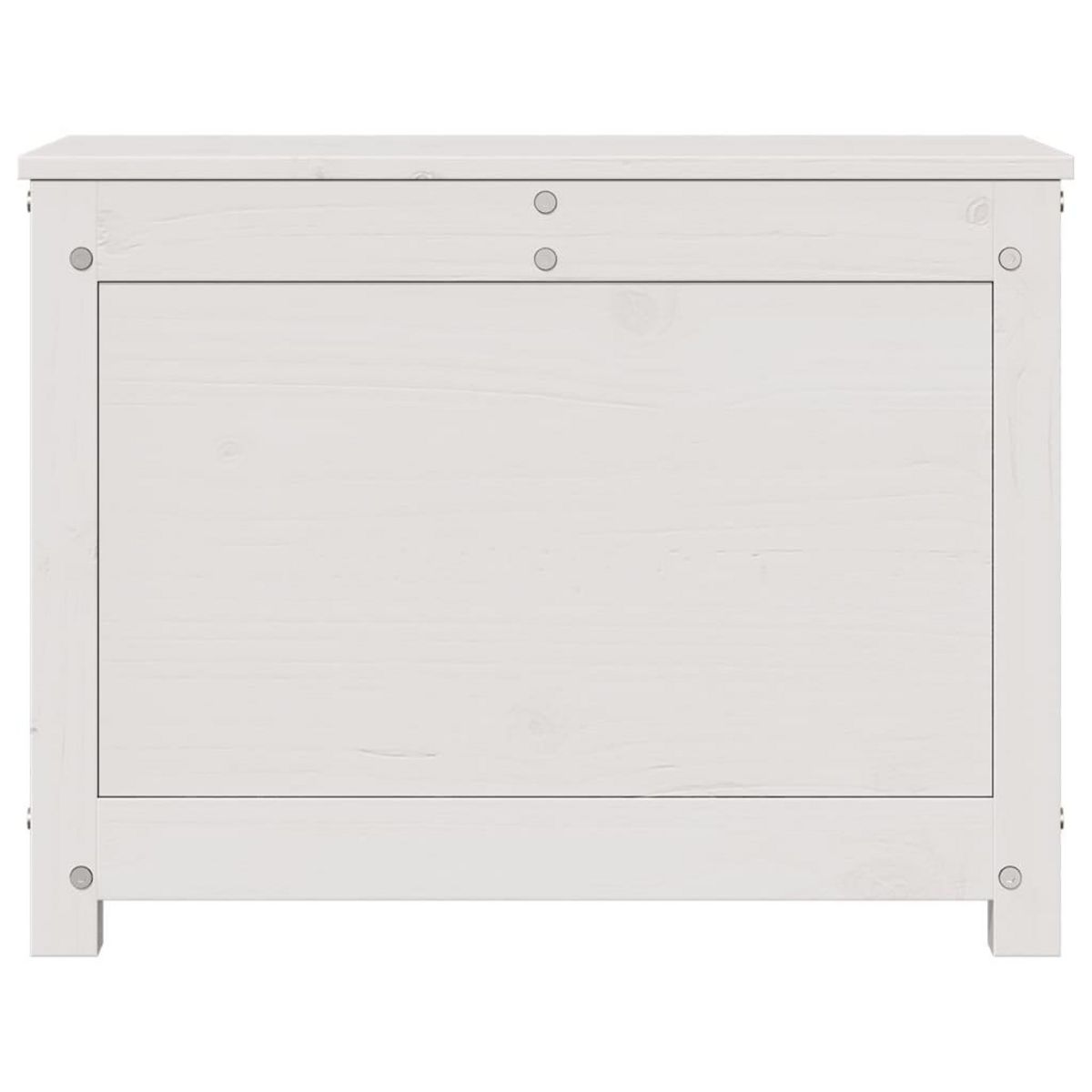 VIDAXL Boîte de rangement Blanc 60x32x45,5 cm Bois massif de pin
