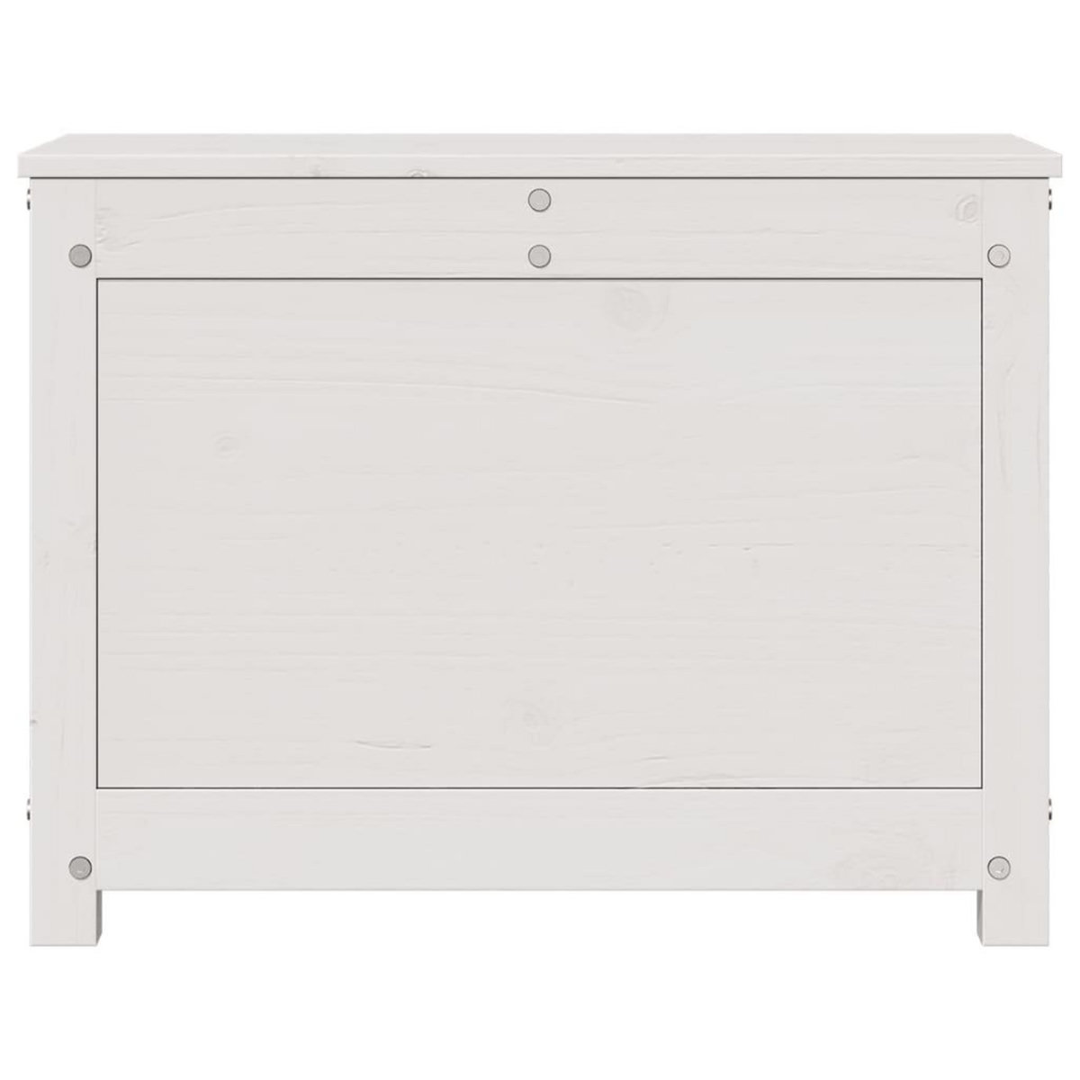 VIDAXL Boîte de rangement Blanc 60x32x45,5 cm Bois massif de pin