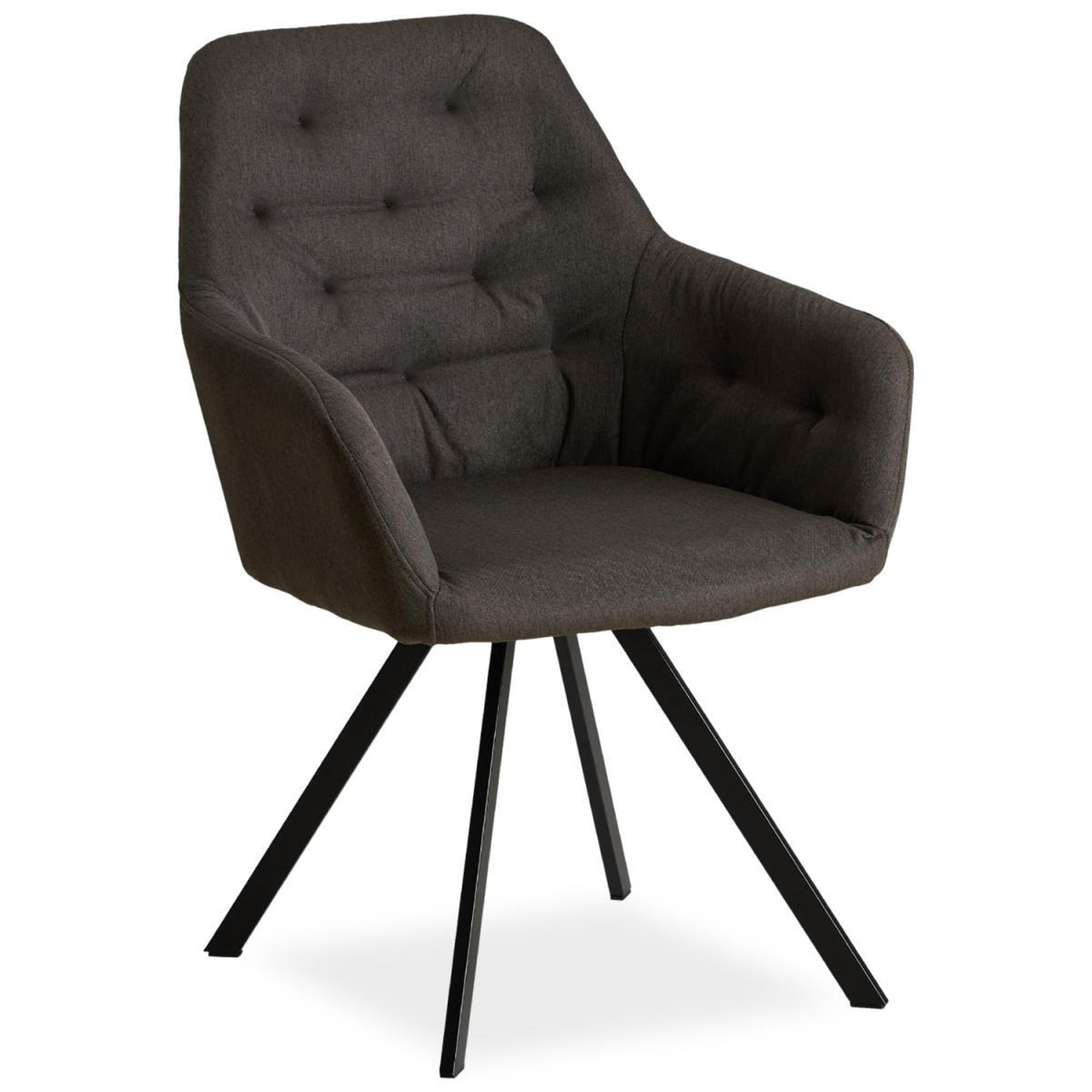 HomeStyle4U Chaise Salle à Manger Anthracite Design Moderne