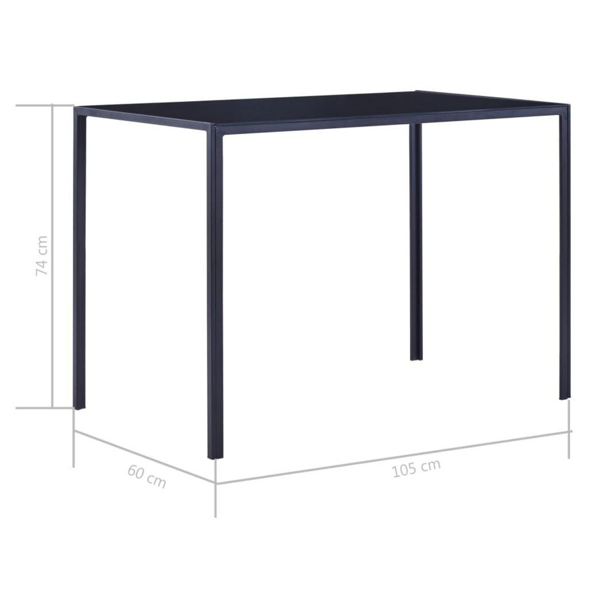 VIDAXL Ensemble de salle a manger 5 pcs Bleu