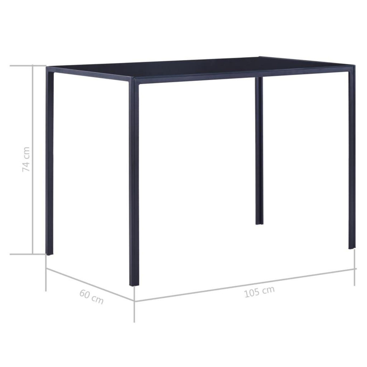 VIDAXL Ensemble de salle a manger 5 pcs Bleu