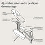 Voir la diapositive 3 : VIVEZEN Chaise de massage en bois pliable avec sac de transport