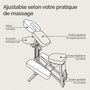 Voir la diapositive 3 : VIVEZEN Chaise de massage en bois pliable avec sac de transport