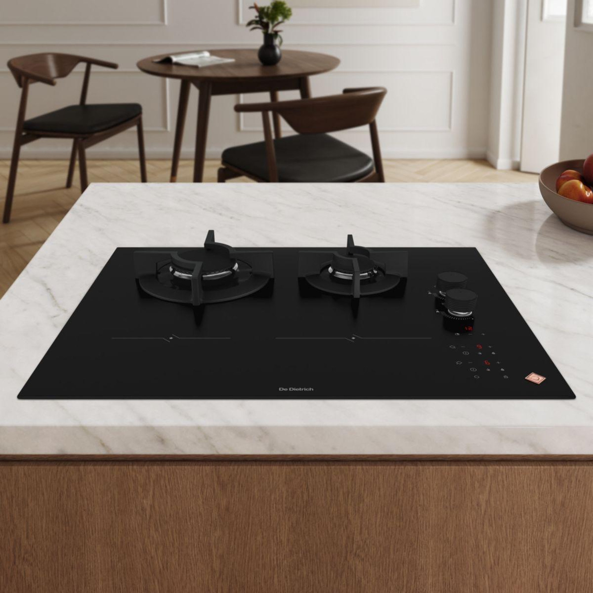 Voir la diapositive 3 : De Dietrich Plaque mixte induction gaz DPI4602HM