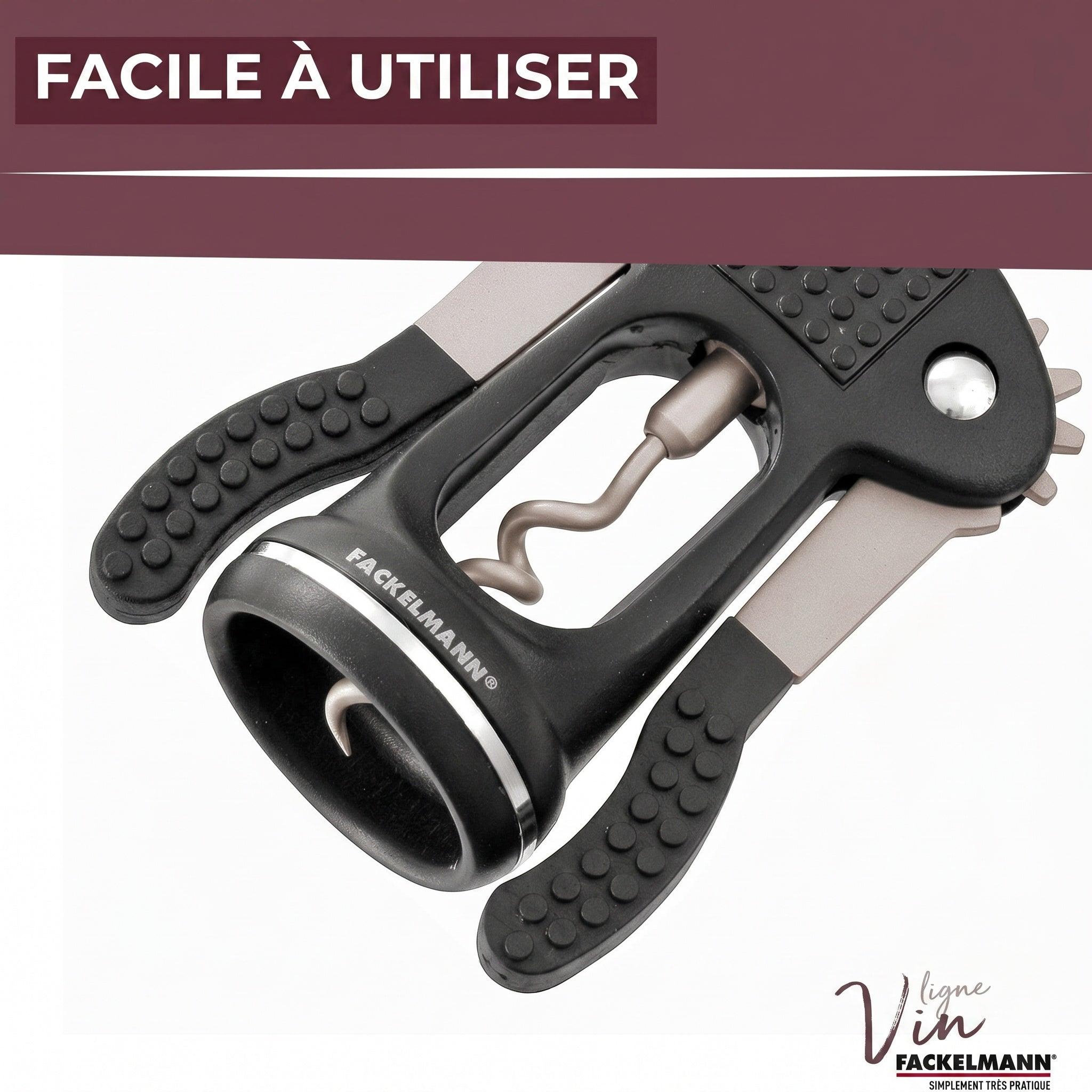 Voir la diapositive 6 : Fackelmann Tire-bouchon à levier décapsuleur 17 cm fackelmann bar concept