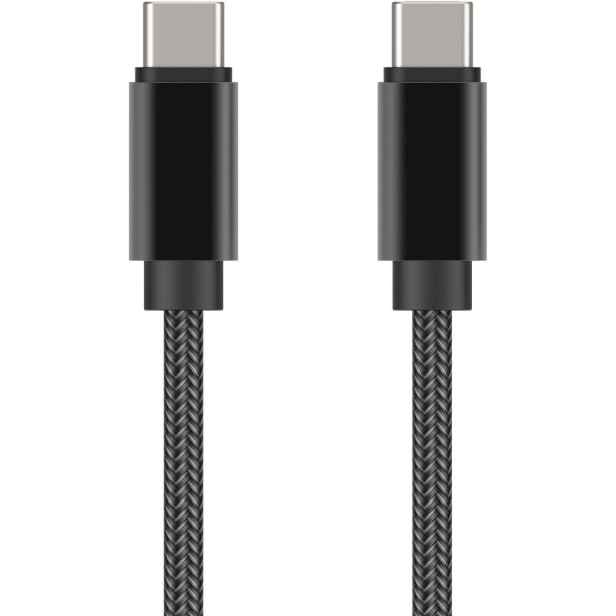 ADEQWAT Câble USB C vers USB-C 2M Noir