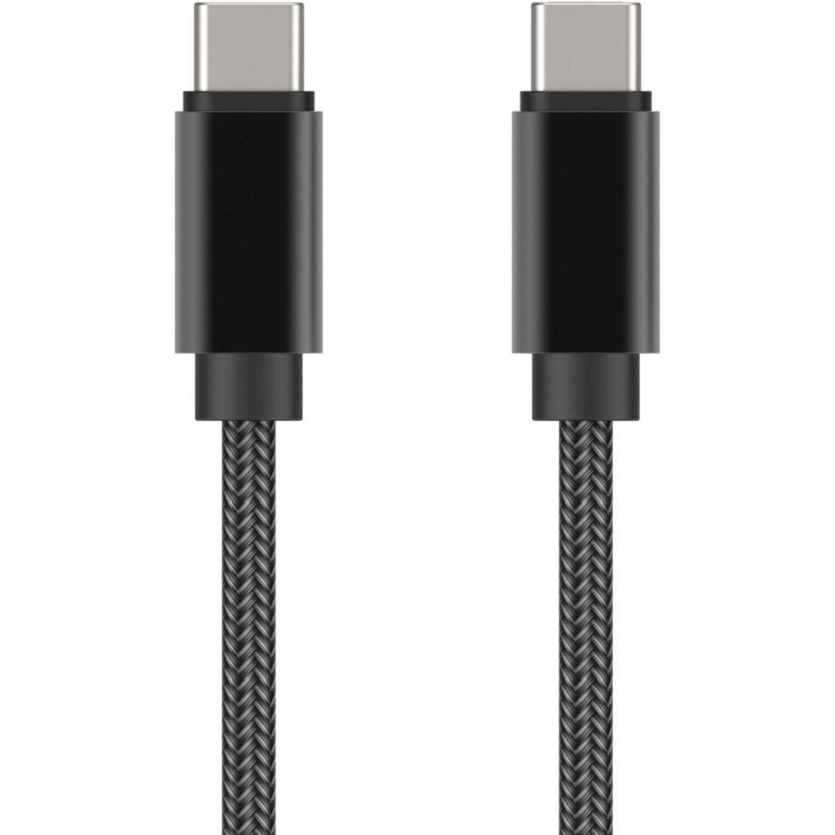 ADEQWAT Câble USB C vers USB-C 2M Noir