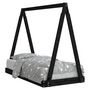 Voir la diapositive 2 : VIDAXL Cadre de lit pour enfant noir 70x140 cm bois de pin massif