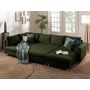 Voir la diapositive 3 : LISA DESIGN Rune - canapé panoramique avec pouf d'appoint - 7 places - style scandinave - gauche