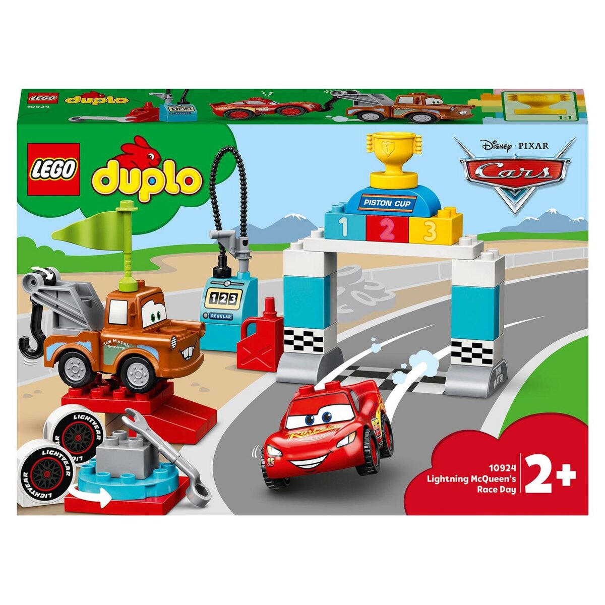 LEGO DUPLO Disney Pixar Cars 10924 - Le jour de course de Flash McQueen