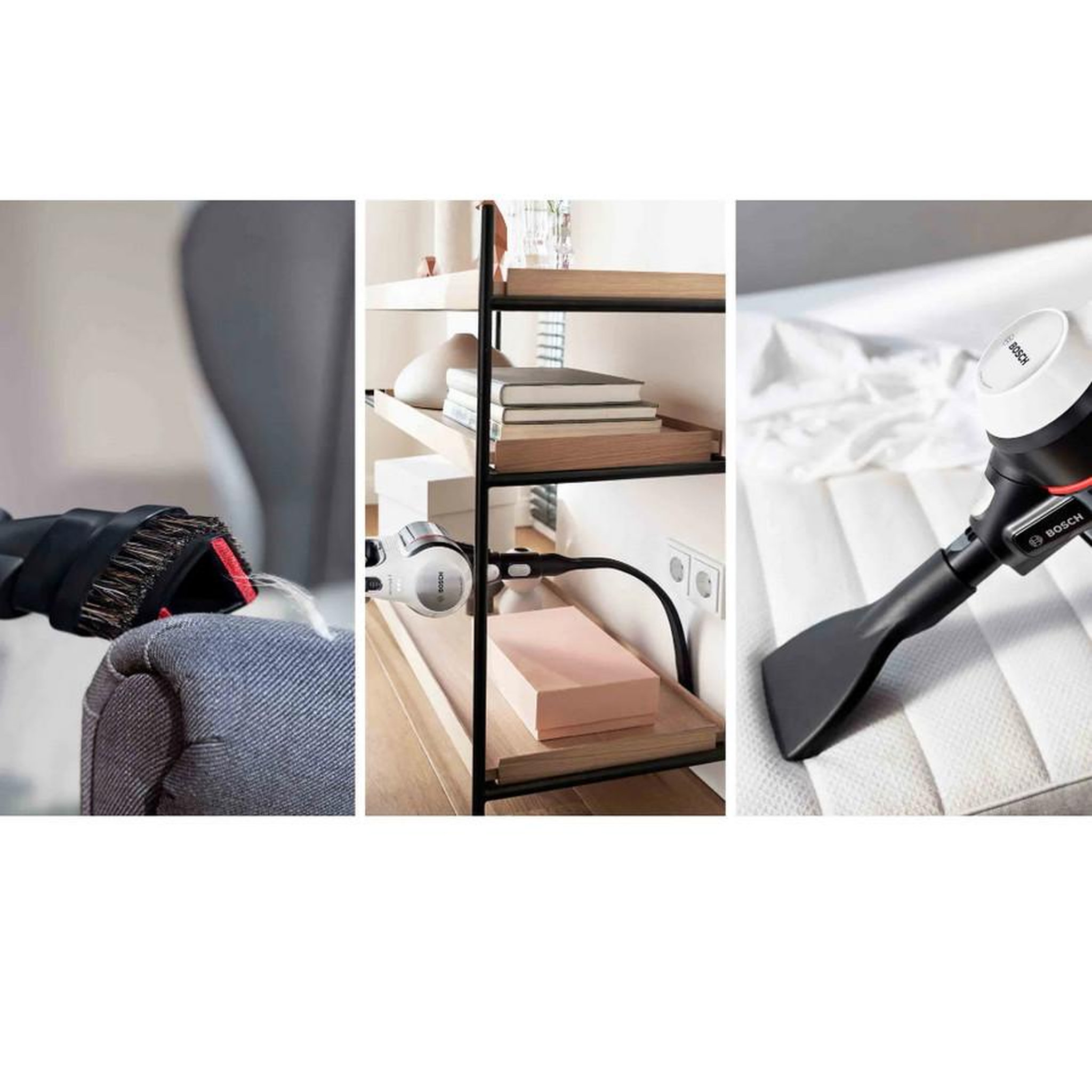 Voir la diapositive 6 : BOSCH Aspirateur balai rechargeable 18v blanc - bbs711w