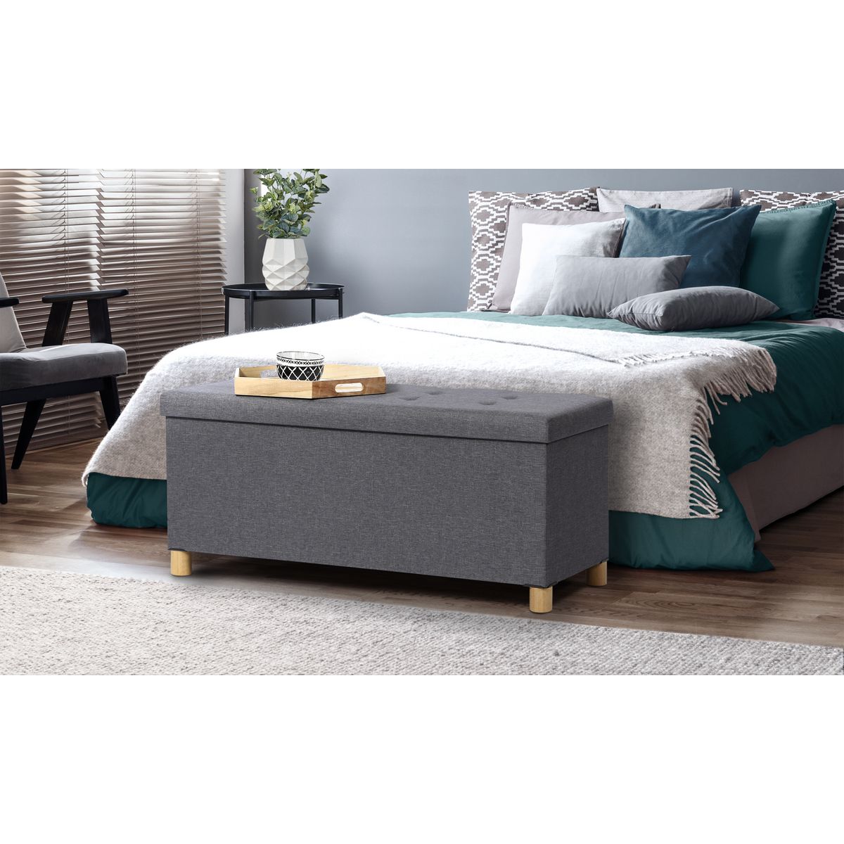 Banc avec pieds 100 cm