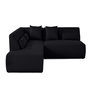 Voir la diapositive 1 : LISA DESIGN Onyx - canapé modulable d'angle gauche - 5 places - en tissu mailles 3d