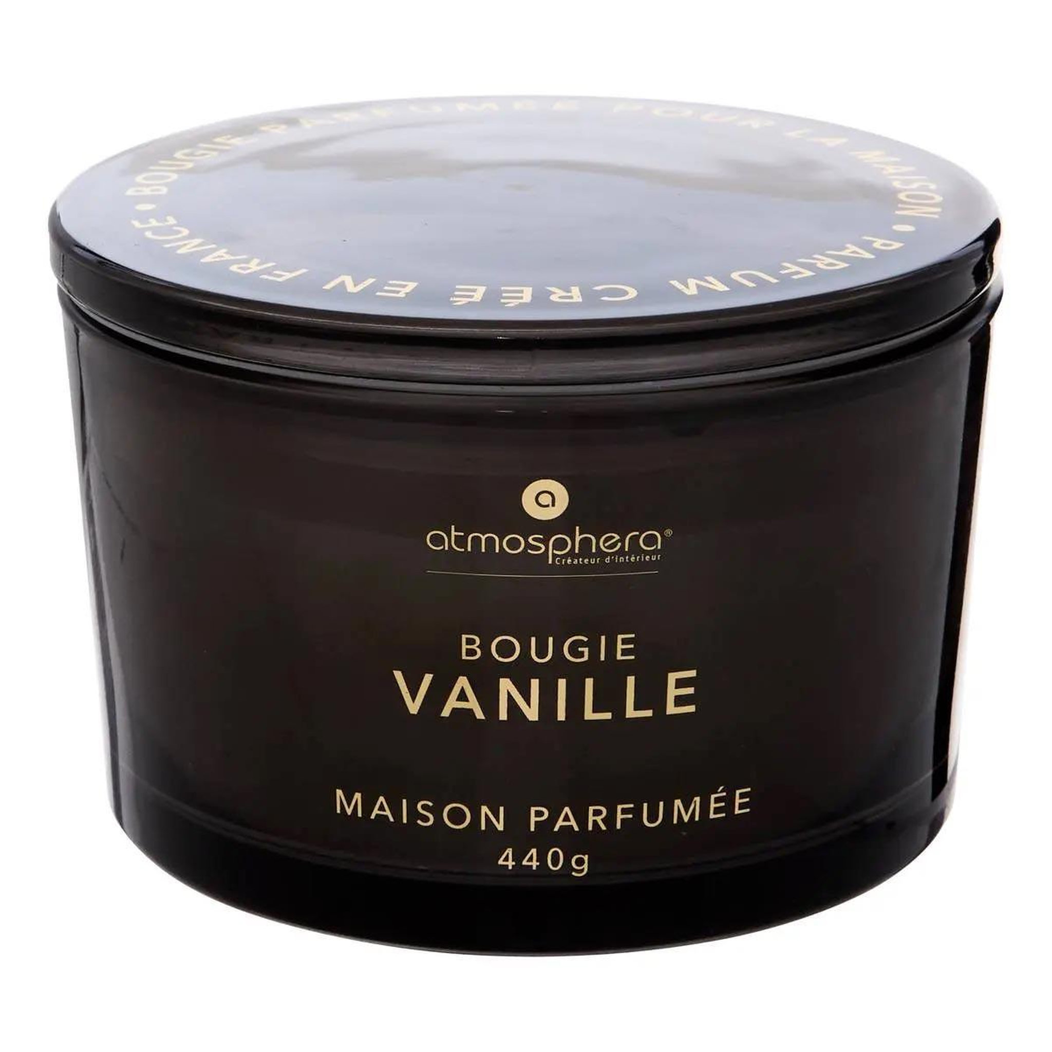 ATMOSPHERA Bougie Parfumée en Verre  Glowy  440g Vanille