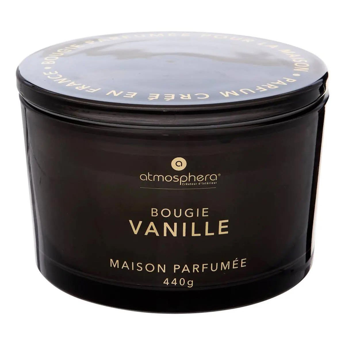 ATMOSPHERA Bougie Parfumée en Verre  Glowy  440g Vanille