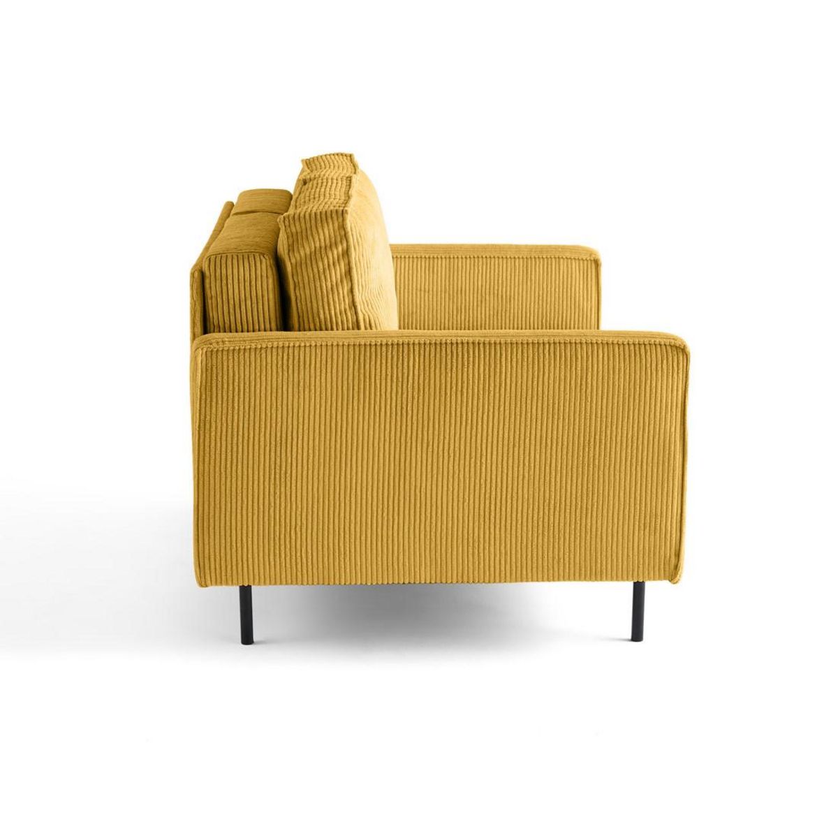LISA DESIGN Charlie - canapé droit 2 places - en velours côtelé