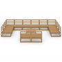 Voir la diapositive 3 : VIDAXL Salon de jardin 13 pcs bois de pin massif