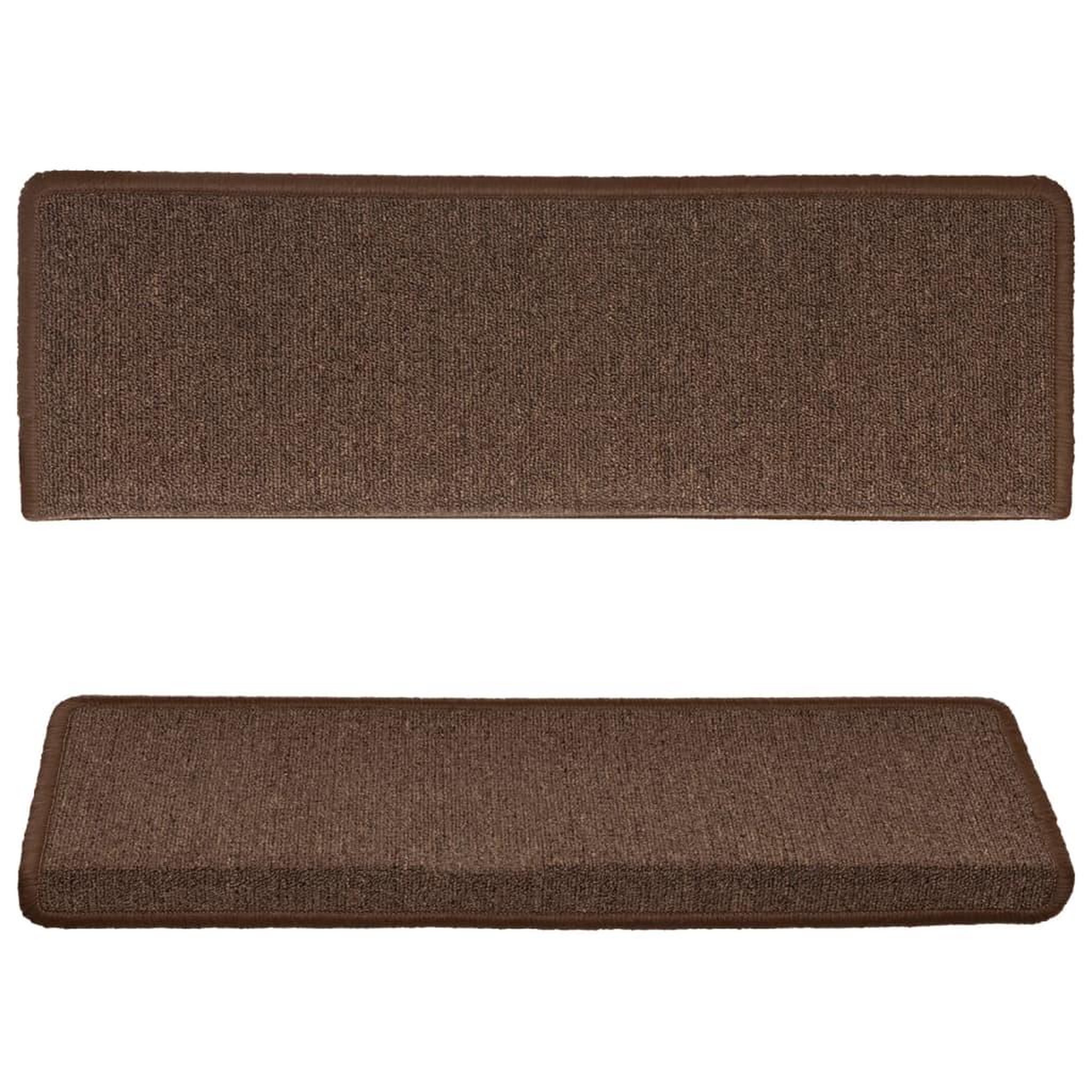 Voir la diapositive 4 : VIDAXL Tapis d'escalier 15 pcs 65x21x4 cm Marron