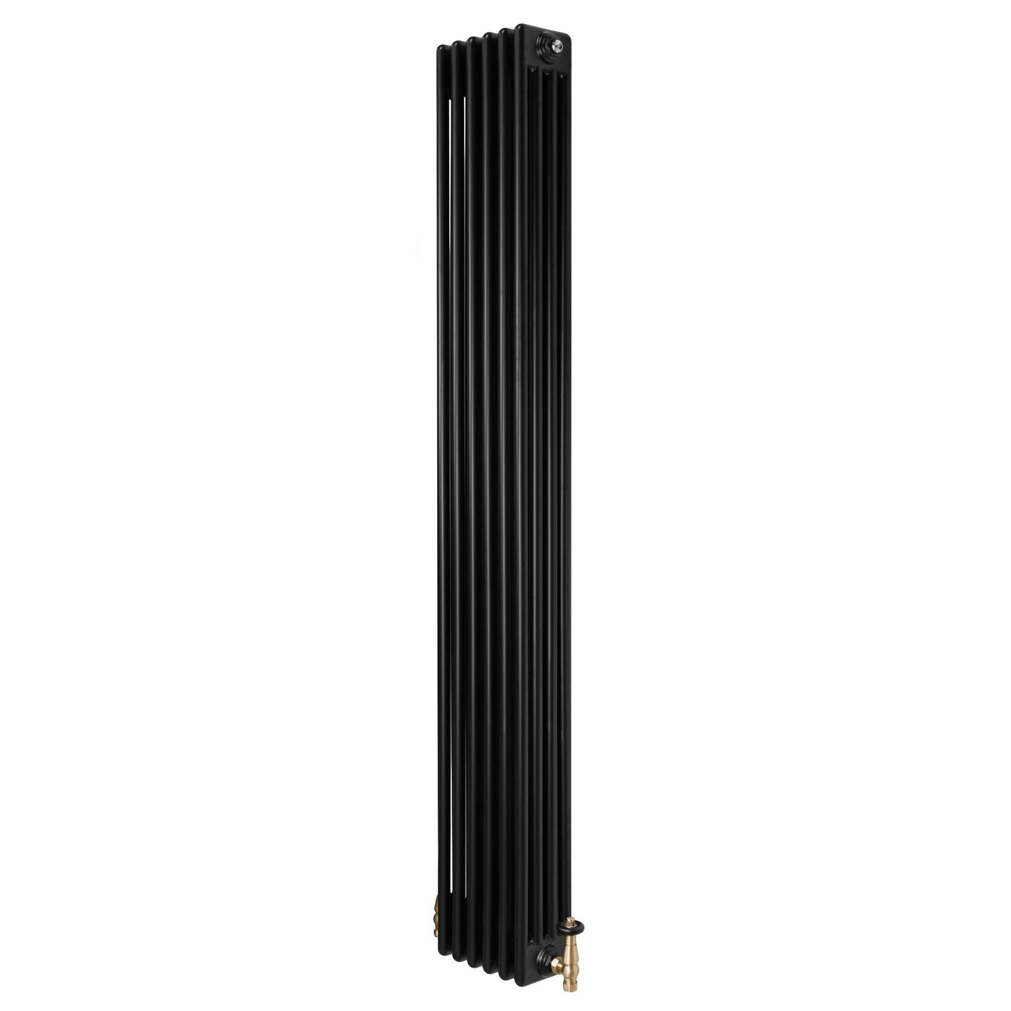 Voir la diapositive 1 : MONSTERSHOP Radiateur traditionnel à 4 colonnes & vannes - 1800 x 290 mm