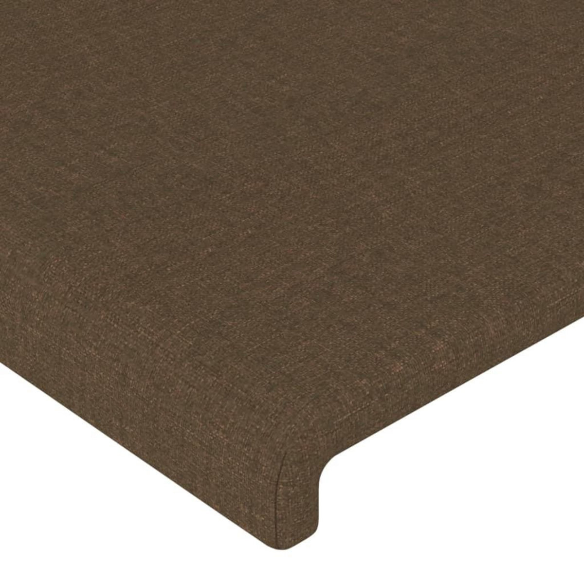 VIDAXL Tete de lit a LED Marron fonce 160x5x118/128 cm Tissu