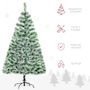 Voir la diapositive 6 : HOMCOM Sapin de Noël artificiel aspect enneigé Ø 75 x 150H cm 416 branches épines imitation Nordmann grand réalisme