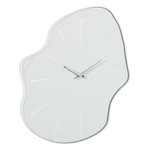 Paris Prix Horloge Murale en Verre  Irrégulier  64cm Blanc
