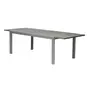 Table de jardin 180/244x98cm aluminium gris anthracite POLYWOOD