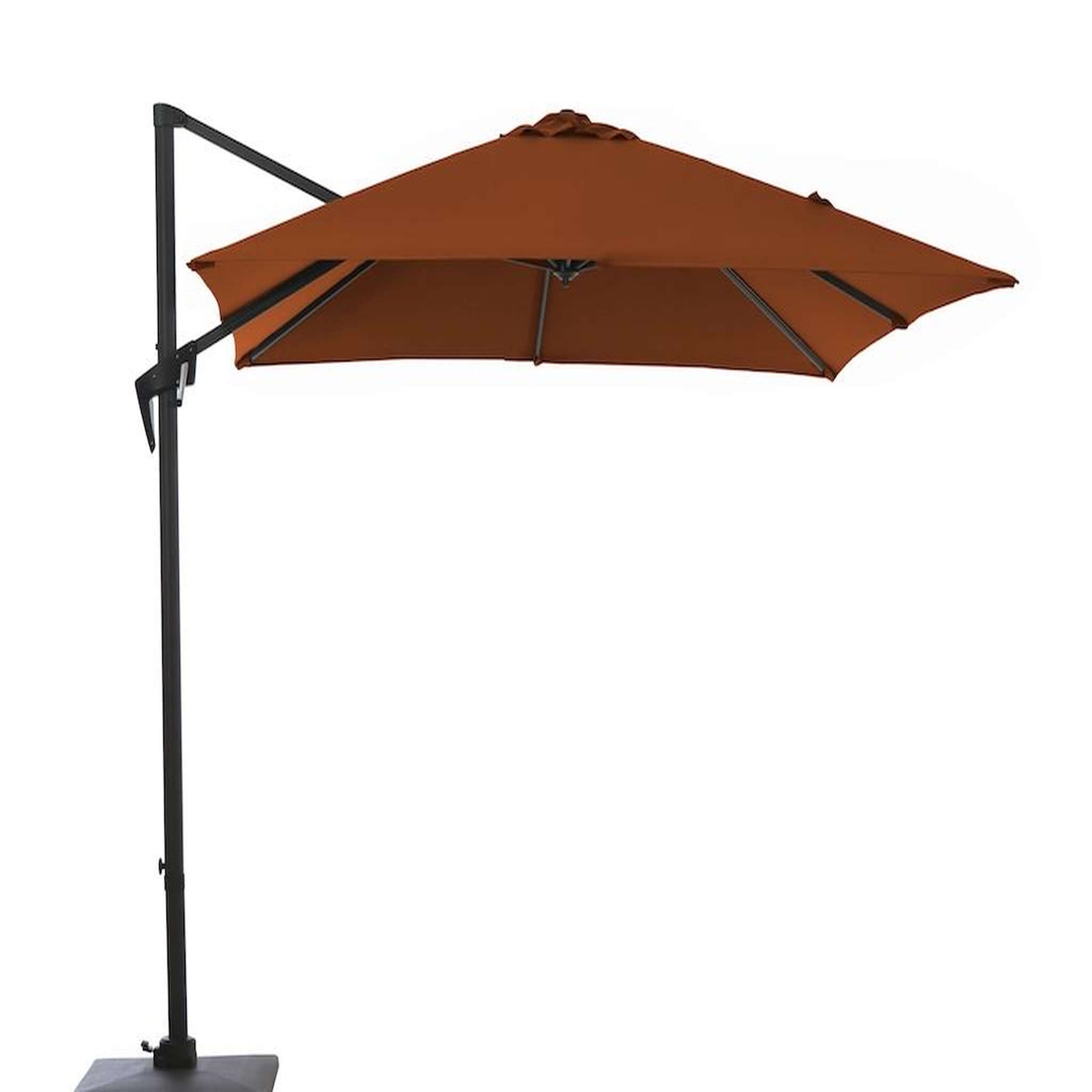 Proloisirs Parasol déporté - Roma - Aluminium époxy - Acier - Ø300x400 - Sienne