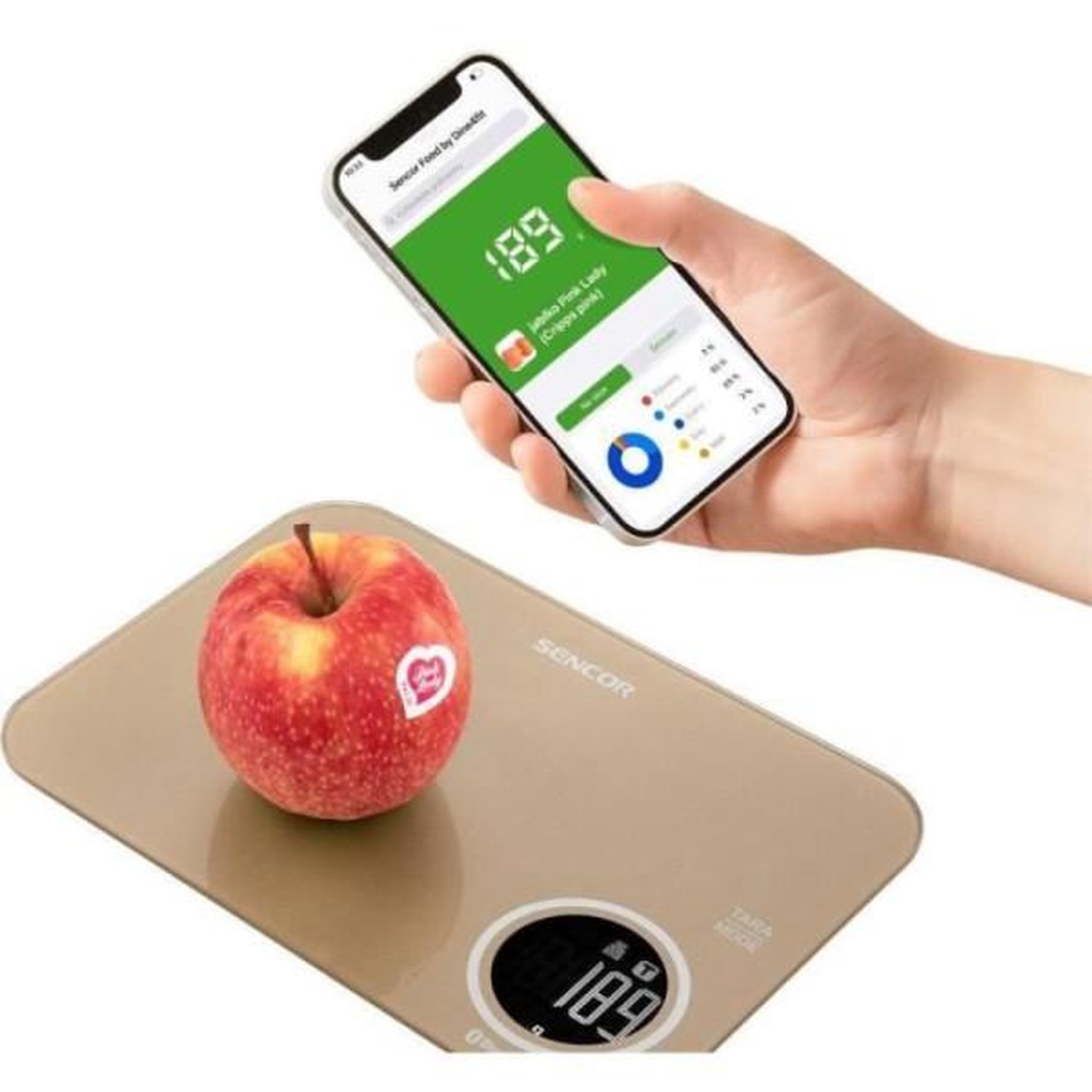 Voir la diapositive 4 : MARKET24 Balance de Cuisine Electronique de Precision  - Sencor - SKS 7077CH