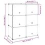 Voir la diapositive 6 : VIDAXL Etagere a chaussures Noir 84,5x31x93,5 cm PP